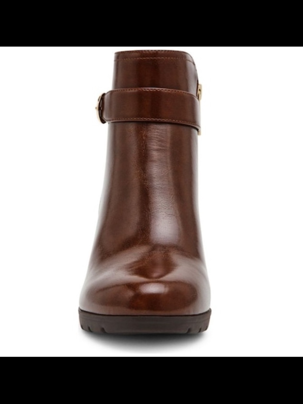Anne Klein Rumor Cognac Crinkle Ankle Boots Booties Size 11M NEW IN BOX